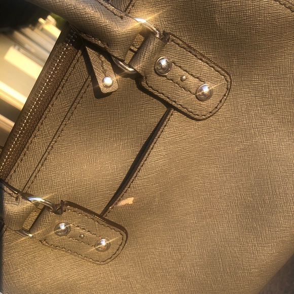 Michael Kors grey leather hand bag - Picture 3 of 5